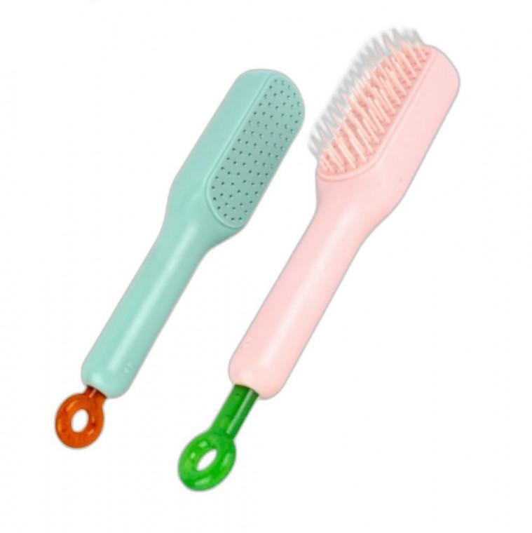 머리카락 엉킴방지 헤어브러쉬 두피마사지 미니 파스텔