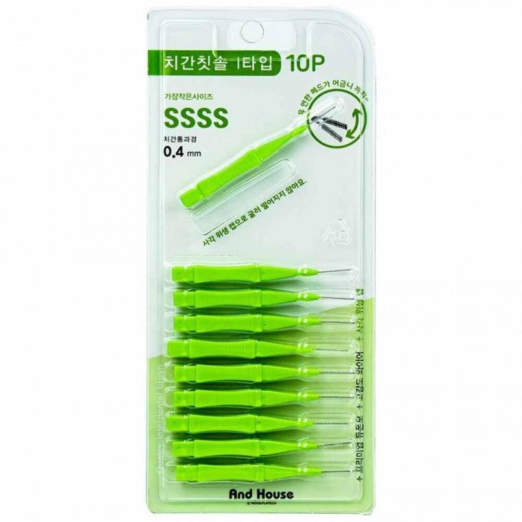 덴탈 치간칫솔 I형 10P SSSS 0.4mm