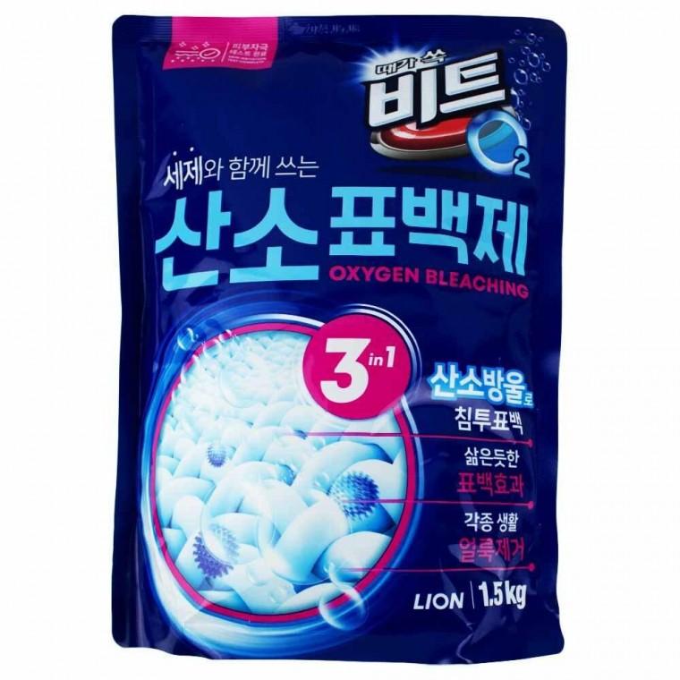 라이온 때가쏙 비트 산소 표백제 1.5kg 파우치
