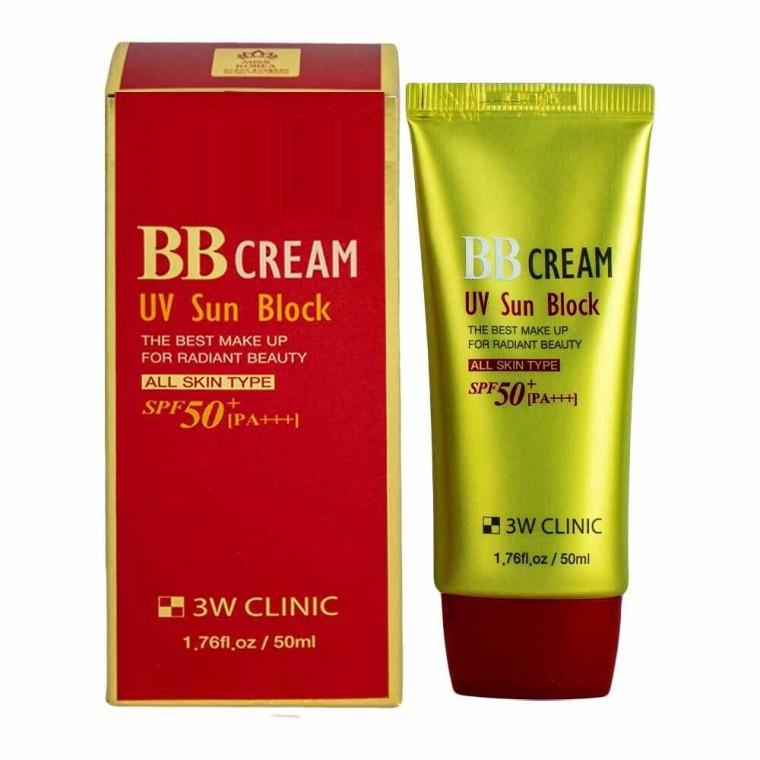 3W클리닉 UV 썬블럭 BB크림 SPF50+ PA+ 50ml