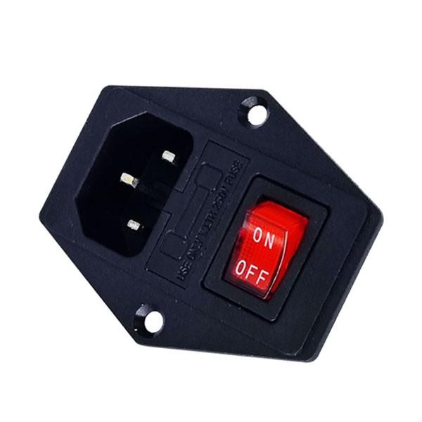 INLET 전원소켓 AC SOCKET 인넷 스위치 휴즈내장형 파워소켓 컴퓨터 3구 커넥터 DB-1401
