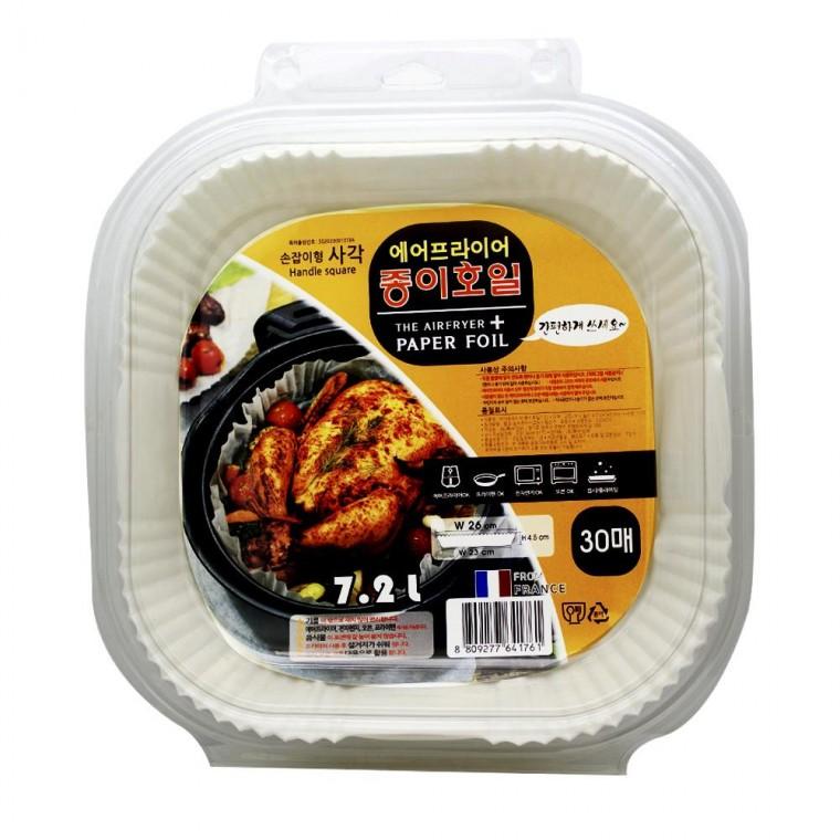 제이앤제이 에어프라이어 종이호일 26cmx4 5cm 30매