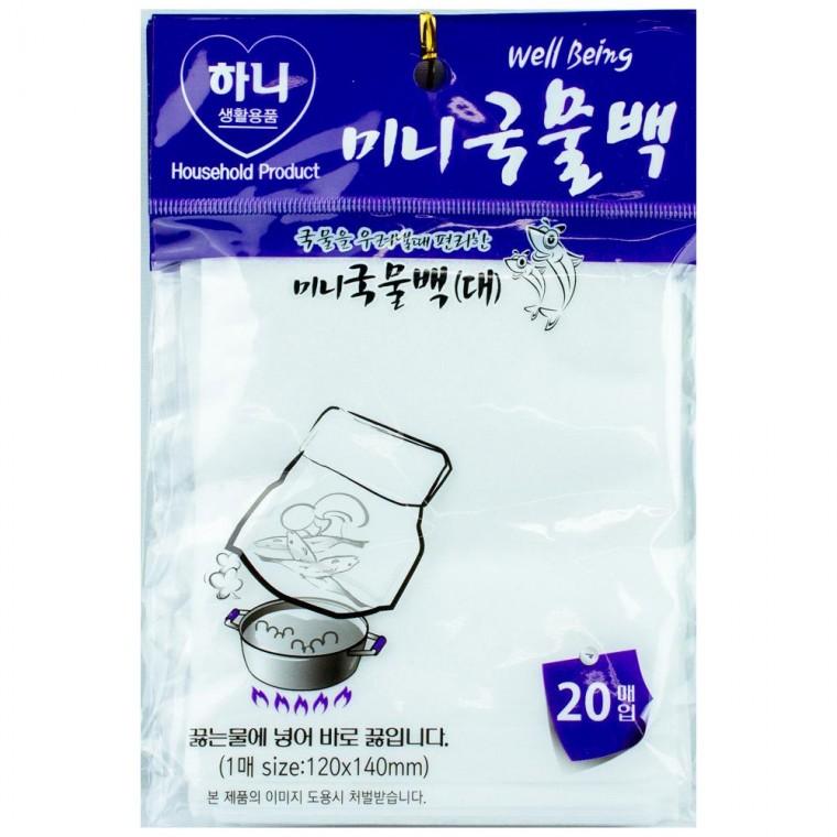 하니 웰빙 미니 국물백(대) 120x140mm 20매입 5개