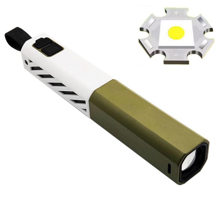 LED 야외 멀티 캠핑 랜턴 충전 줌 손전등 후레쉬