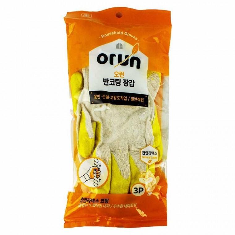 오런 반코팅 장갑 L 대형 3켤레입 3개