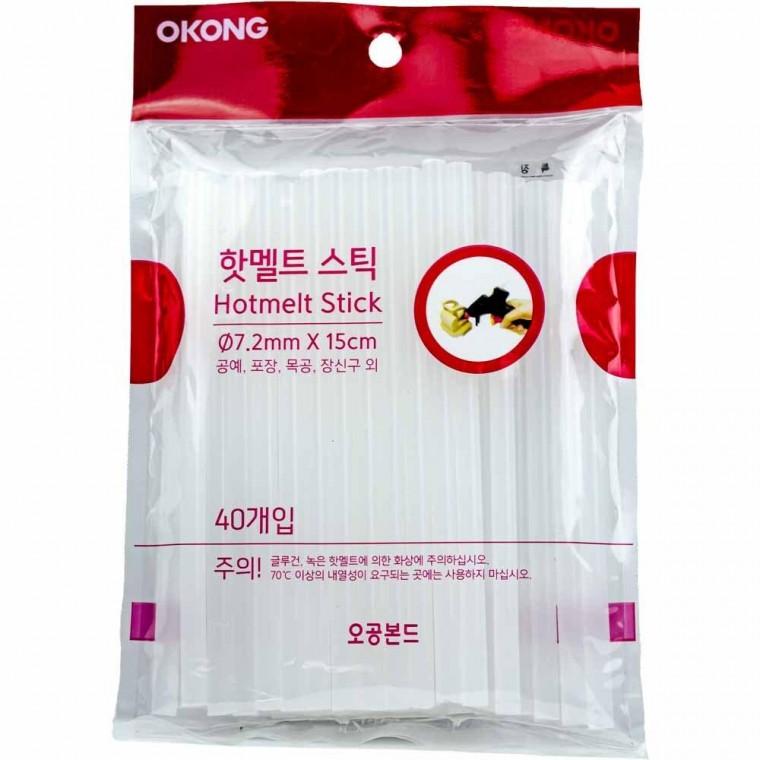 오공 핫멜트 글루건 스틱 40개입