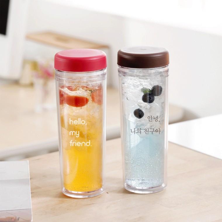 국내생산 주문 제작 이중 베이직 보틀 500ml DD-09909