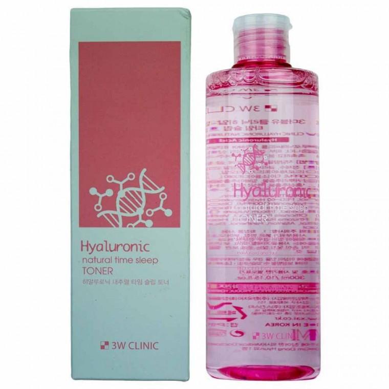 3W클리닉 히아루로닉 내추럴 타임 슬립 토너 300ml