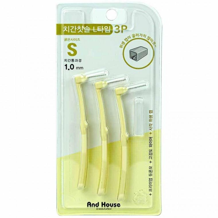 덴탈 치간칫솔 L형 3P S 1.0mm