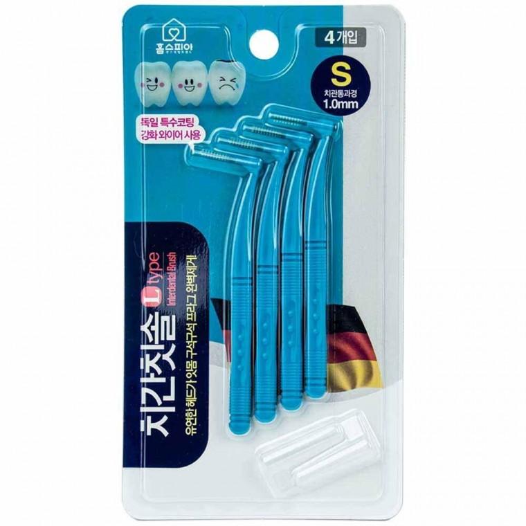홈스피아 치간칫솔 L타입 4P S 1.0mm