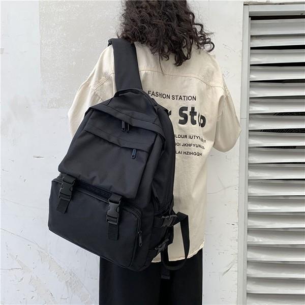 남녀공용 1컬러 블랙 데일리 학생 백팩 BS-06