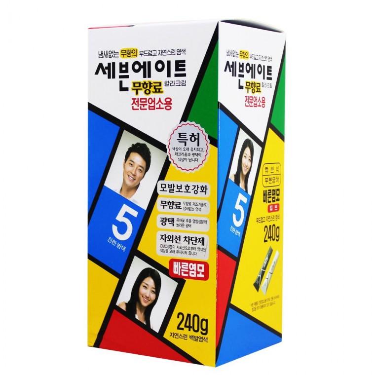 세븐에이트 전문 업소용 5호 240g 진한밤색