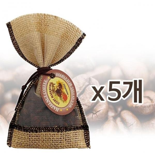 커피방향제 차량 헤이즐넛냄새제거 실내화장실 5개입