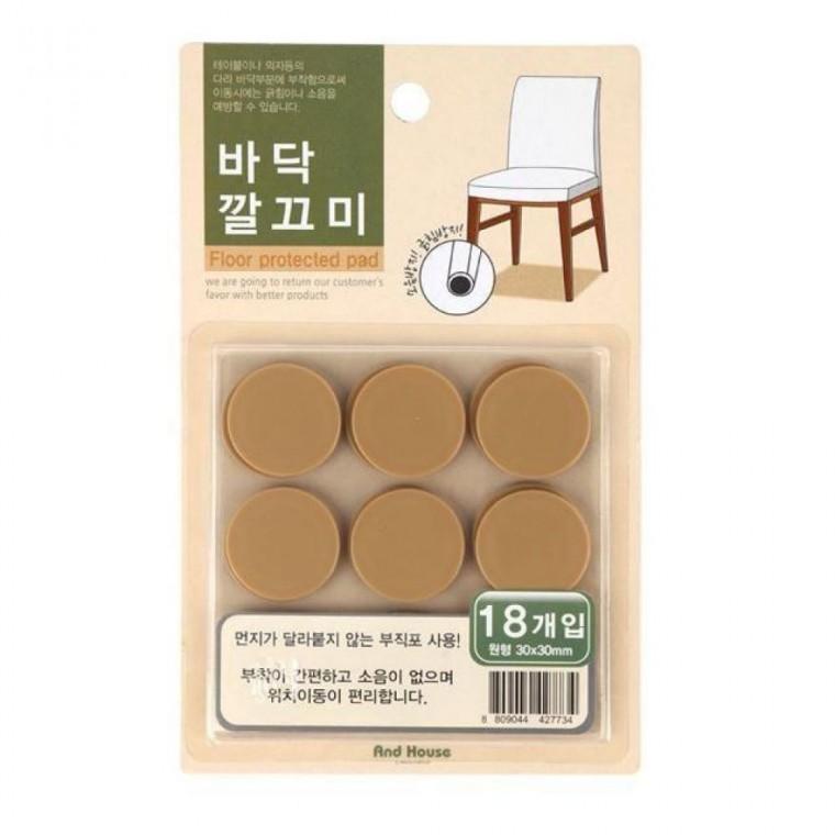 깔끄미 원형바닥보호대 중형18p 30