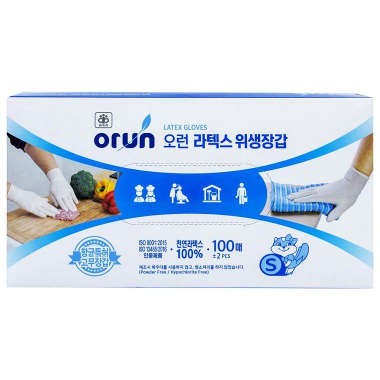 오런 라텍스 위생장갑-소형 100매