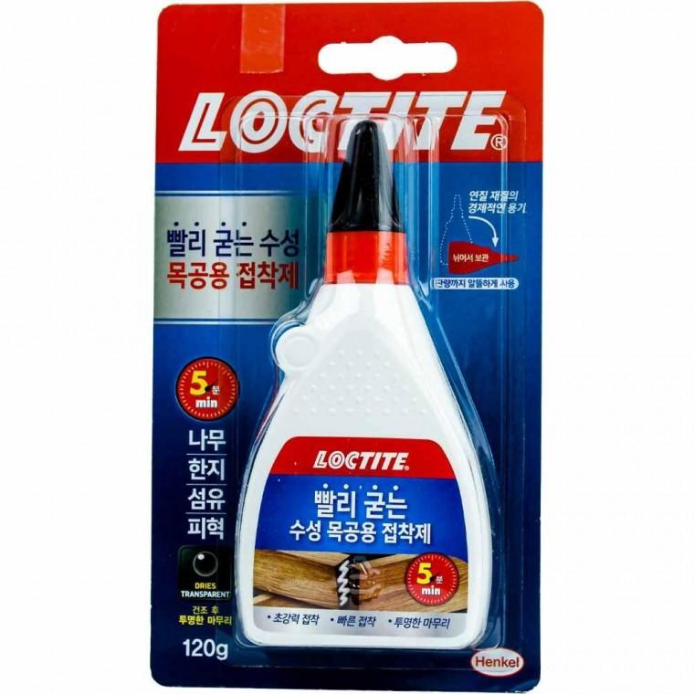 록타이트 빨리굳는 수성 목공용 순간접착제 120g