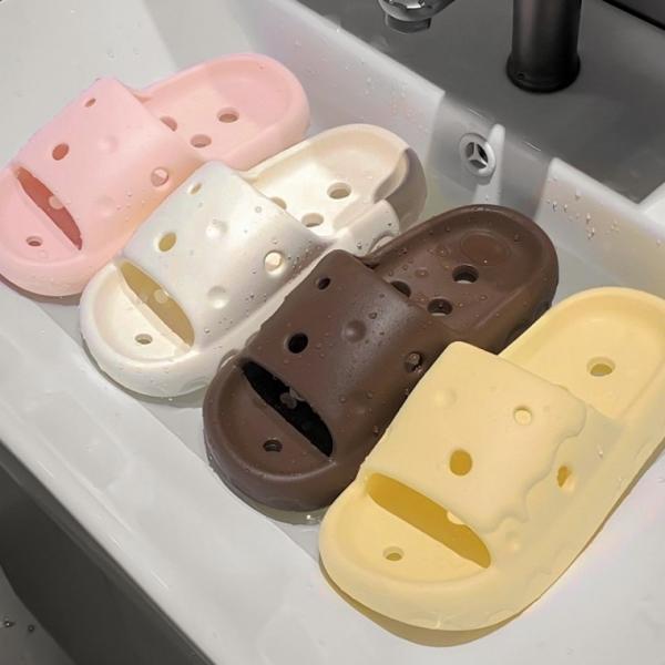 물빠짐 욕실화 EVA 푹신한 슬리퍼 베란다 실내화 4color