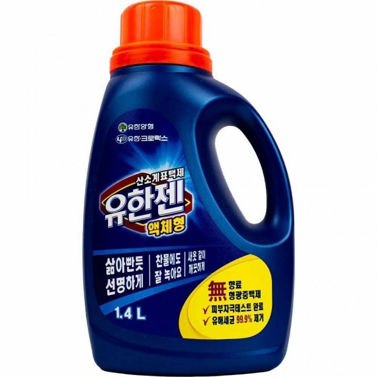 유한젠 산소계표백제 액체형 용기 1.4L