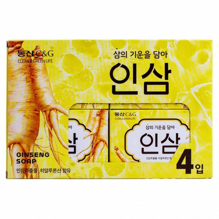 동산씨앤지 건강한 인삼 비누 90g x 4개입