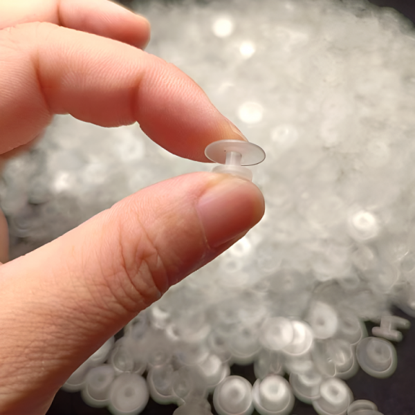 신발파츠 버튼 꼭지 꼬다리 단추 악세사리 재료 실내화 꾸미기 투명 12mm 50개