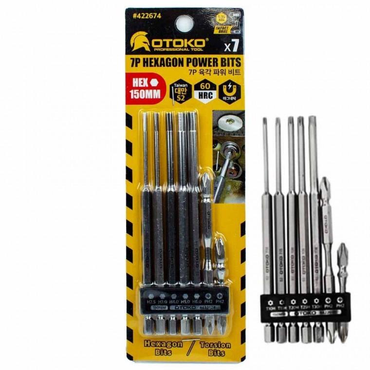 OTOKO 7P 육각 파워 비트 150mm (422674)