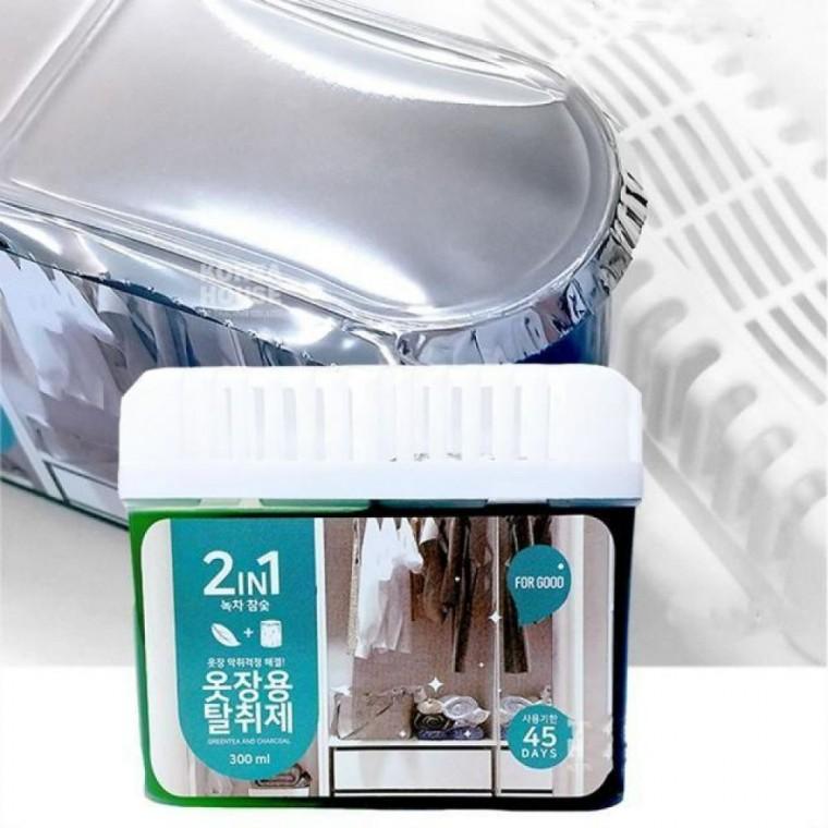 녹차 참숯 옷장 탈취제 300g