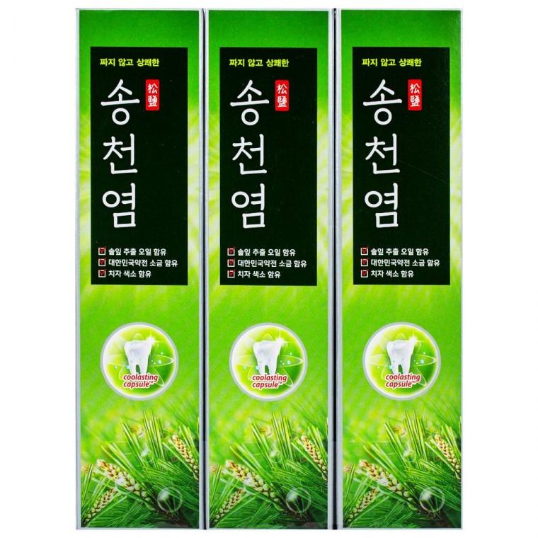 메디안 송천염 치약 120g x 3개입