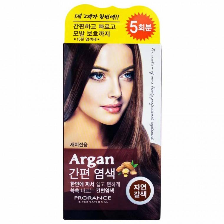 프로랑스 아르간 간편 염색약 5회분-자연갈색