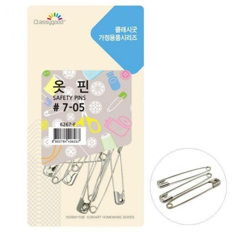 수예 의류용 옷핀 왕대 95mm 7-