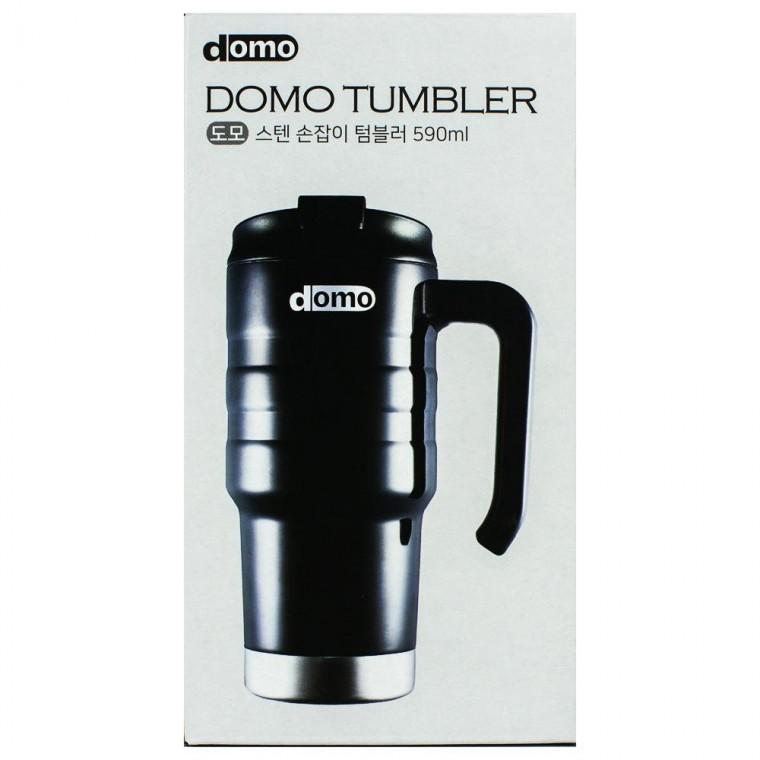 도모 스텐 손잡이 텀블러 블랙 590ml
