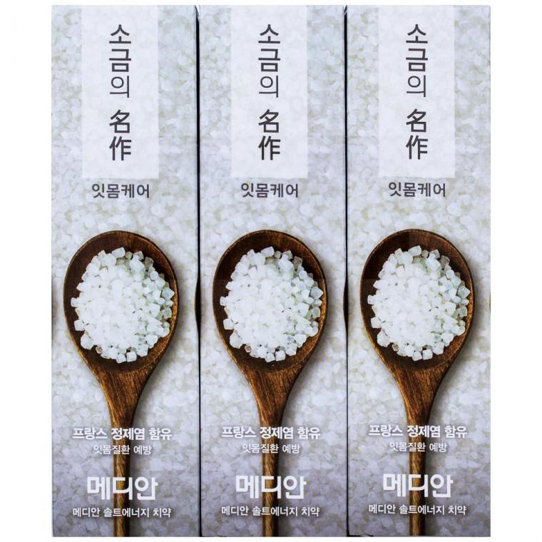 메디안 솔트에너지 치약 120g x 3개입-잇몸케어
