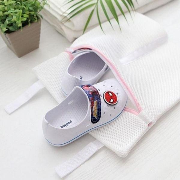 우리 아이 운동화 실내화 손상 방지 건조 신발 빨래망 아기 세탁망 이중 아동 코쿠보
