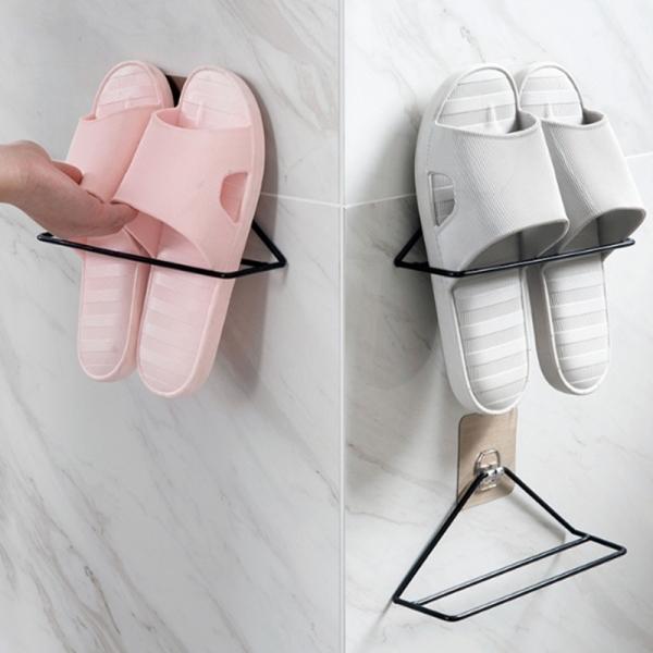 주방 욕실 슬리퍼 실내화 벽걸이 거치대 정리대