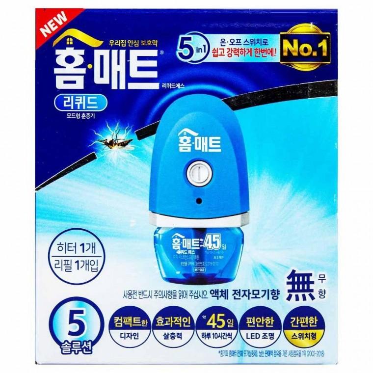 홈매트 리퀴드 에스 액체 전자 모기향 무향 히터 1개 리필 1개입