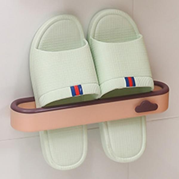 현관 슬리퍼 정리 거치대 핑크 실내화 꽂이 홀더