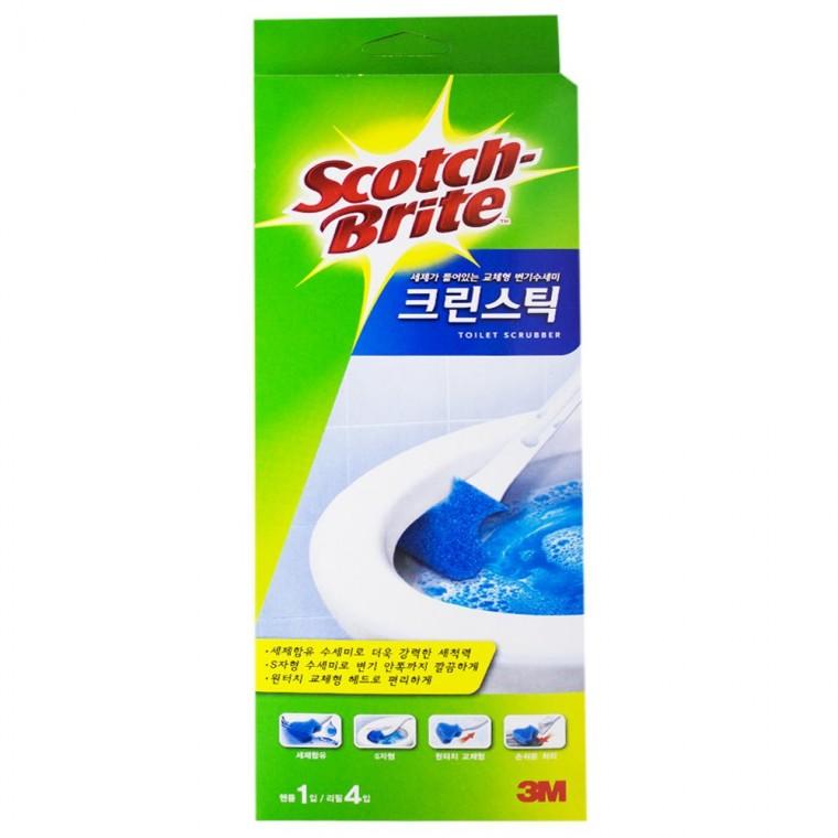 3M 크린 스틱 스타터 키트 핸들1입 리필4입