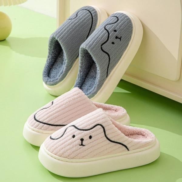 곰둥이 극세사 털 실내화 LL-A100