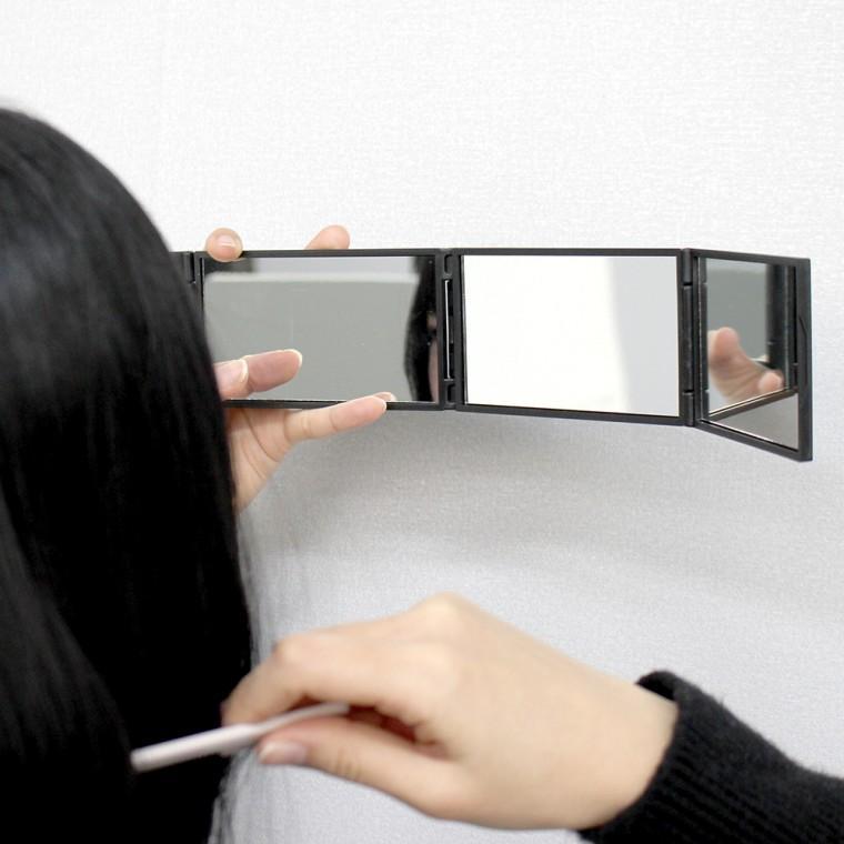 SFW 접이식 사각 손거울 뒷머리 확인 파노라마