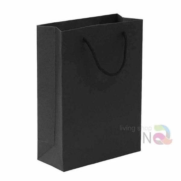 무지 세로쇼핑백 10p 13x19cm블랙 크라프트종이가방 소형쇼핑백 검정쇼핑백 선물용쇼핑백 옷가게쇼핑백