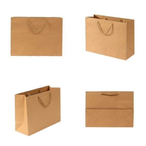 가로형 쇼핑백 브라운 35x26cm 무지종이쇼핑백 선물용종이가방