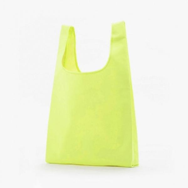 시장가방 마트가방 포켓 접이식 네온 시장바구니 그린 네온그린