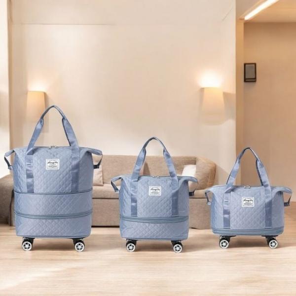 아이러빗 2단 확장 보스턴백 바퀴형 보조 여행가방 2단확장보스턴백 (블루)