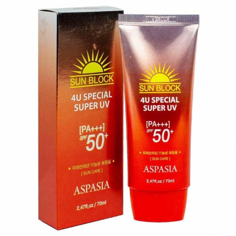 아스파시아 4U 스페셜 수퍼 UV 선크림 SPF50 PA+ (신)