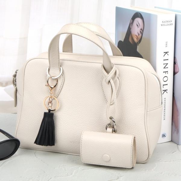 백꾸 가죽 가방키링 태슬키링 블랙