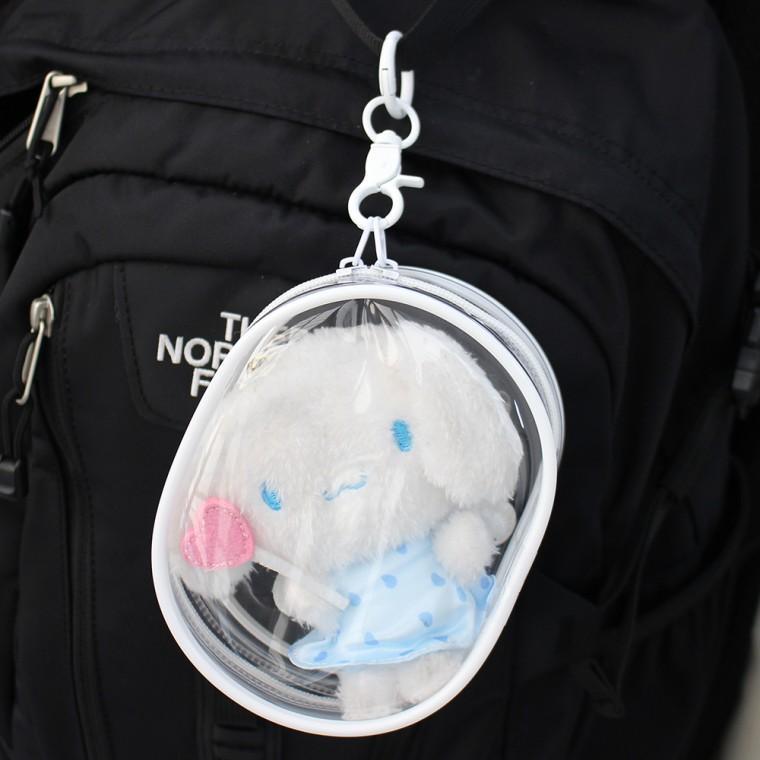 SFW 인형 파우치 미니 투명 PVC 파우치백 원형