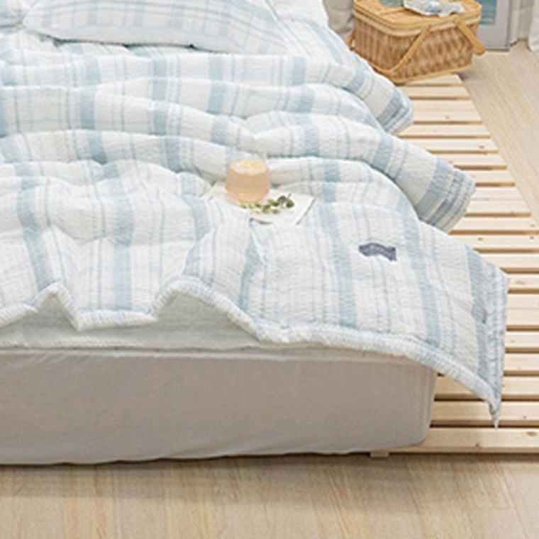 샤브레 블루 시어서커 여름 간절기 슈퍼싱글 이불