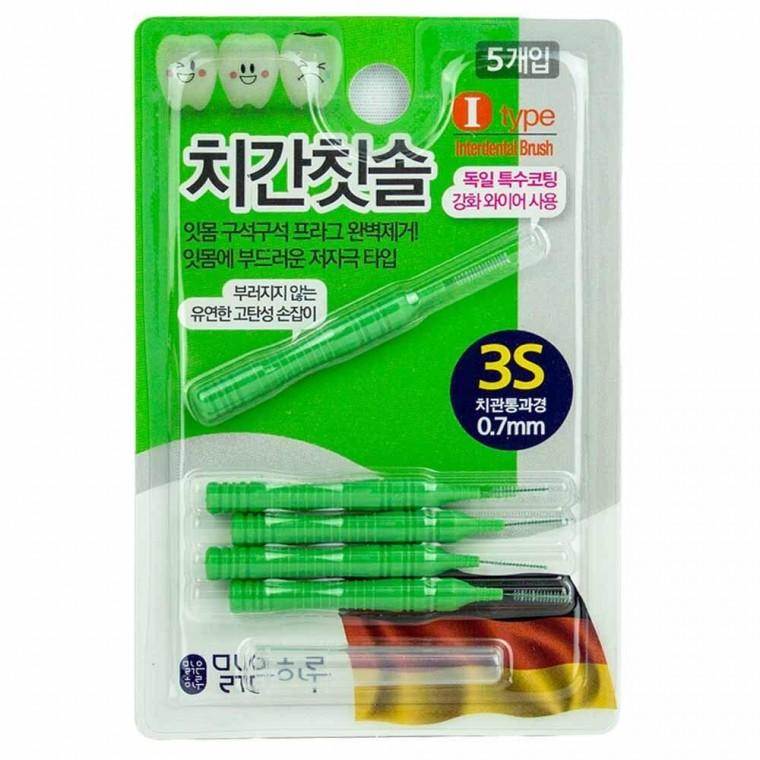 맑은하루 치간칫솔 I타입 5개입 3S(0.7mm)