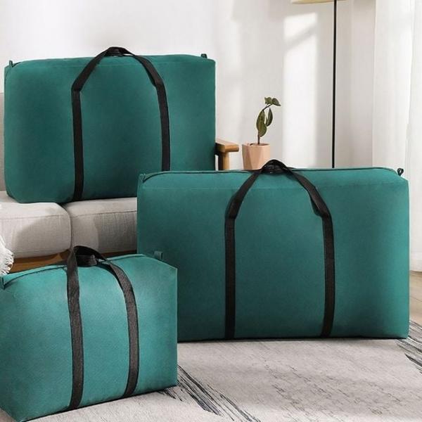 이불이민가방 수하물 이불 가볍고 고강도원단 보스턴가방 카키