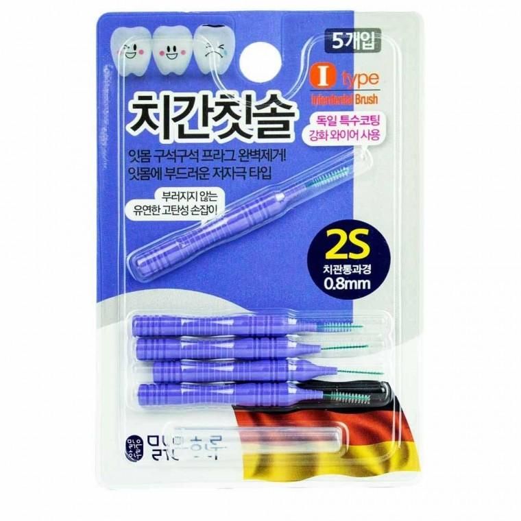 맑은하루 치간칫솔 I타입 5개입 2S(0.8mm)