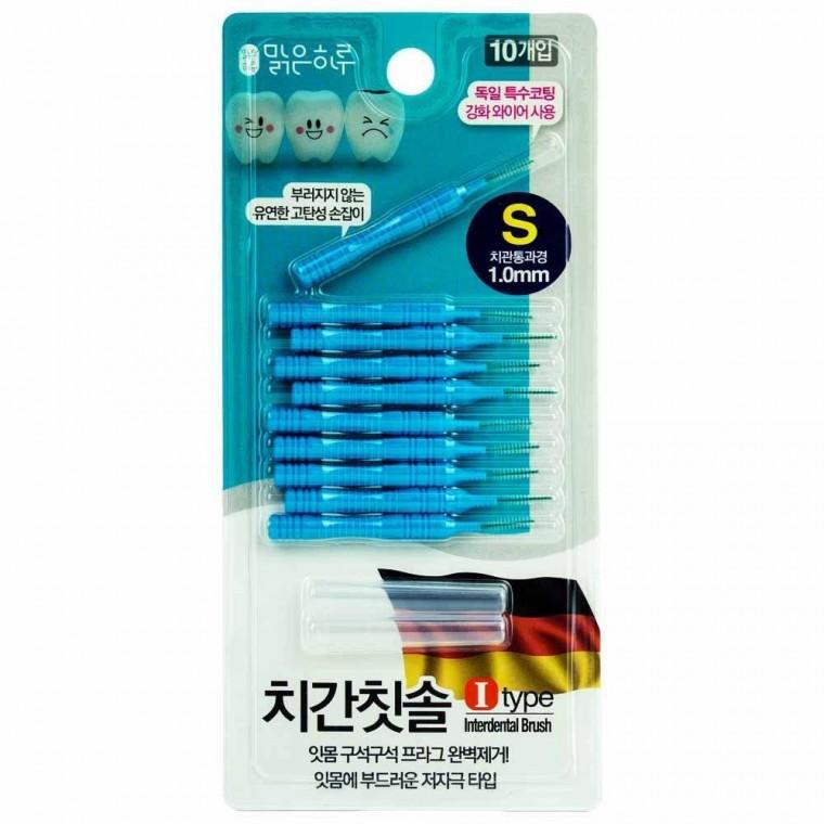 맑은하루 치간칫솔 I타입 10개입 S(1.0mm)